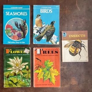 Set of 5 nature based book guides